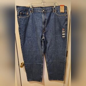 Levi's 550 Jeans Relaxed Fit 100% Cotton Men's Size 50 X 32 NWT